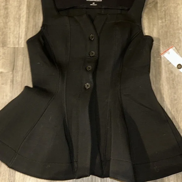 By Anthropologie Seamed Scuba Corset Tank